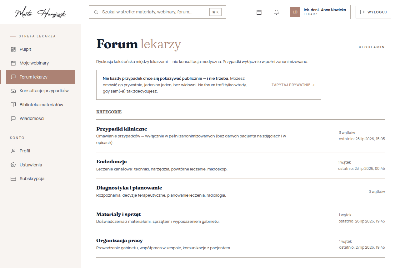 Podgląd: Forum lekarzy dentystów